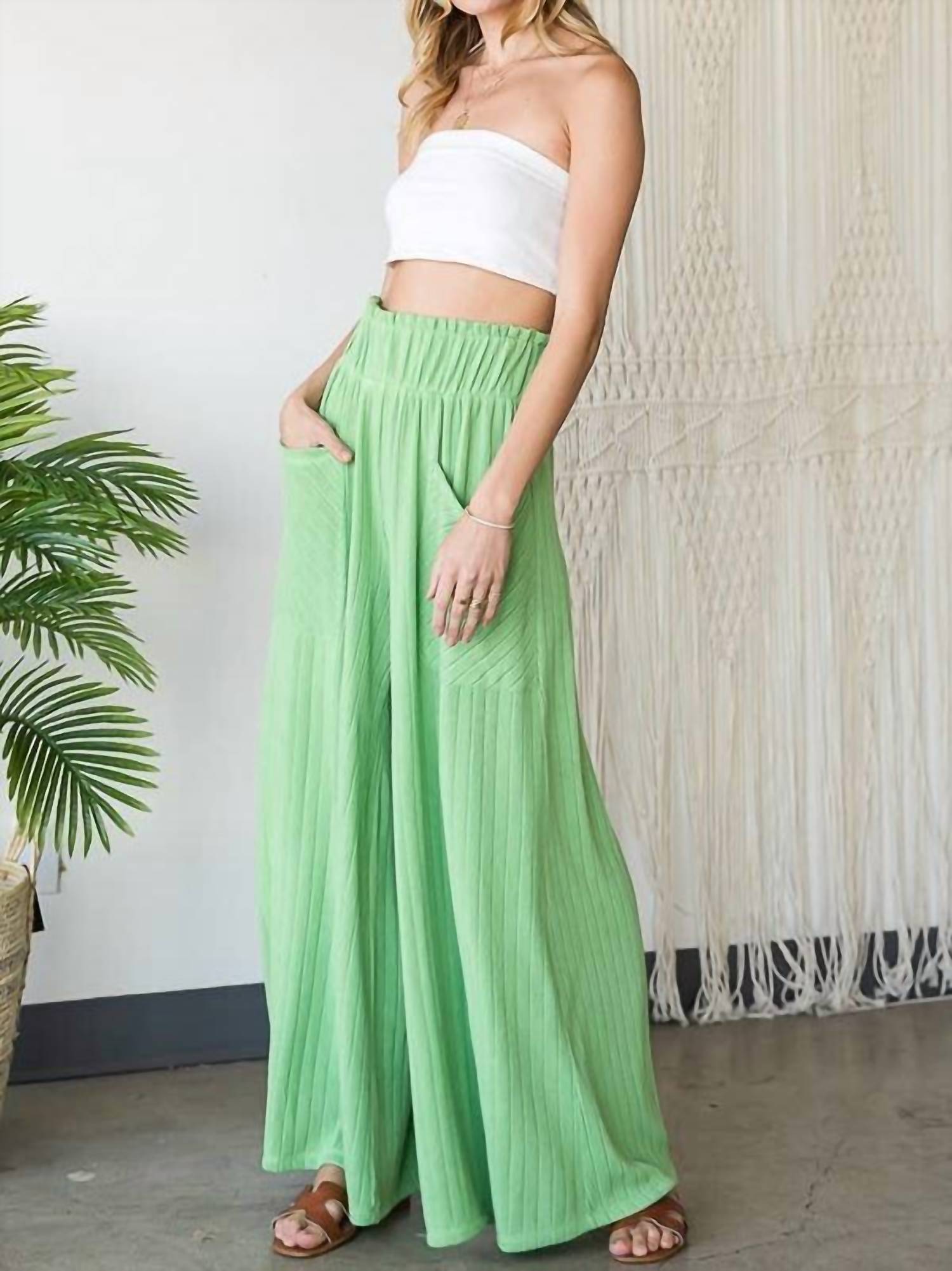 Bucketlist - Wide Legs High Waist Pants