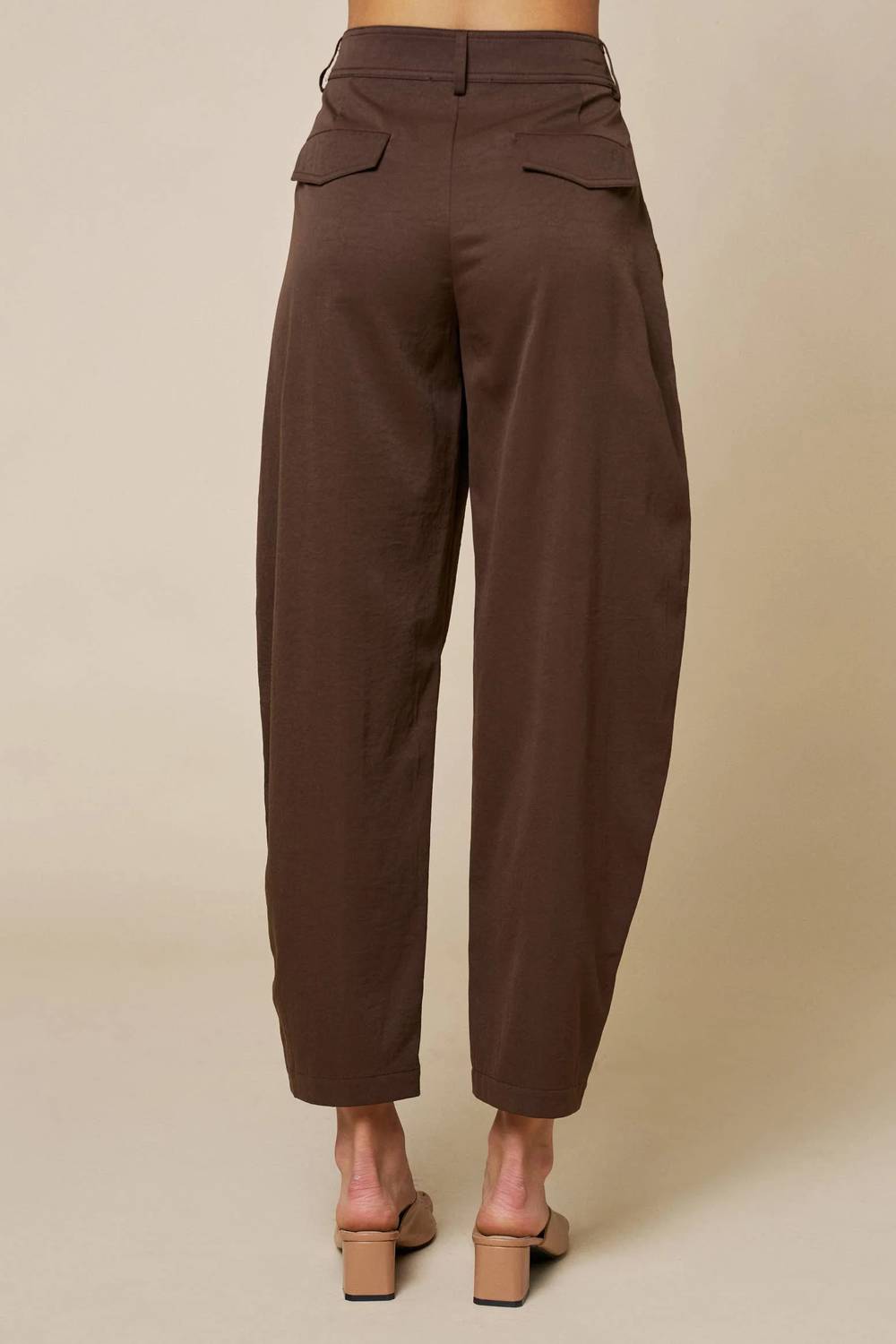 Lalavon - High Waist Barrel Trousers