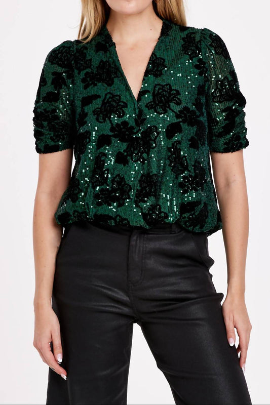 Dear John Denim - Yazmine Sequin Wrap Top