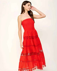 Strut & Bolt - Lena Eyelet Midi Dress