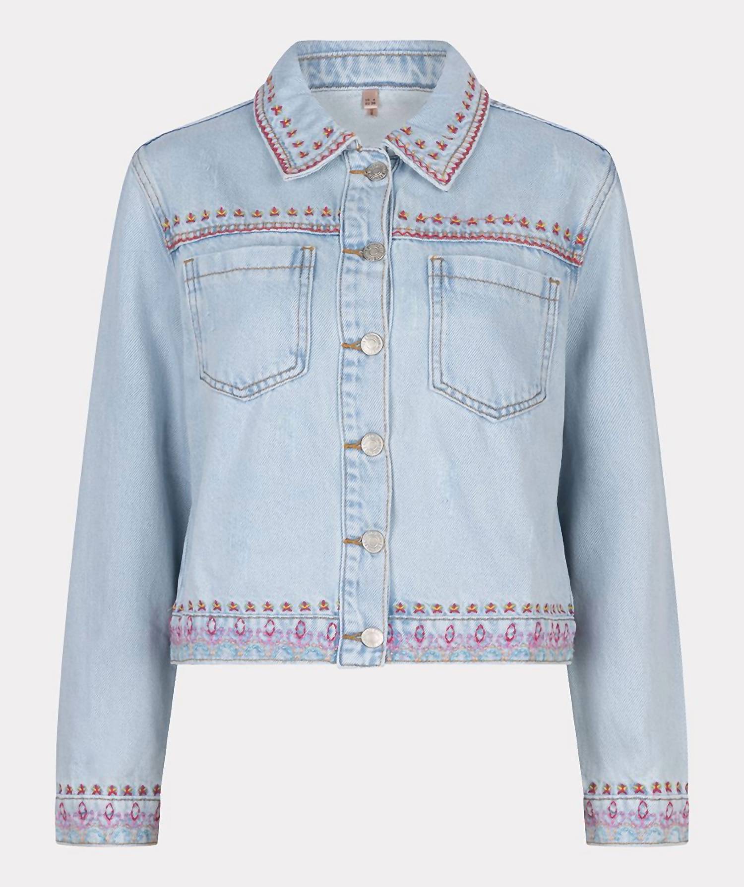 Esqualo - Women's Jonna Jean Embroidery Jacket