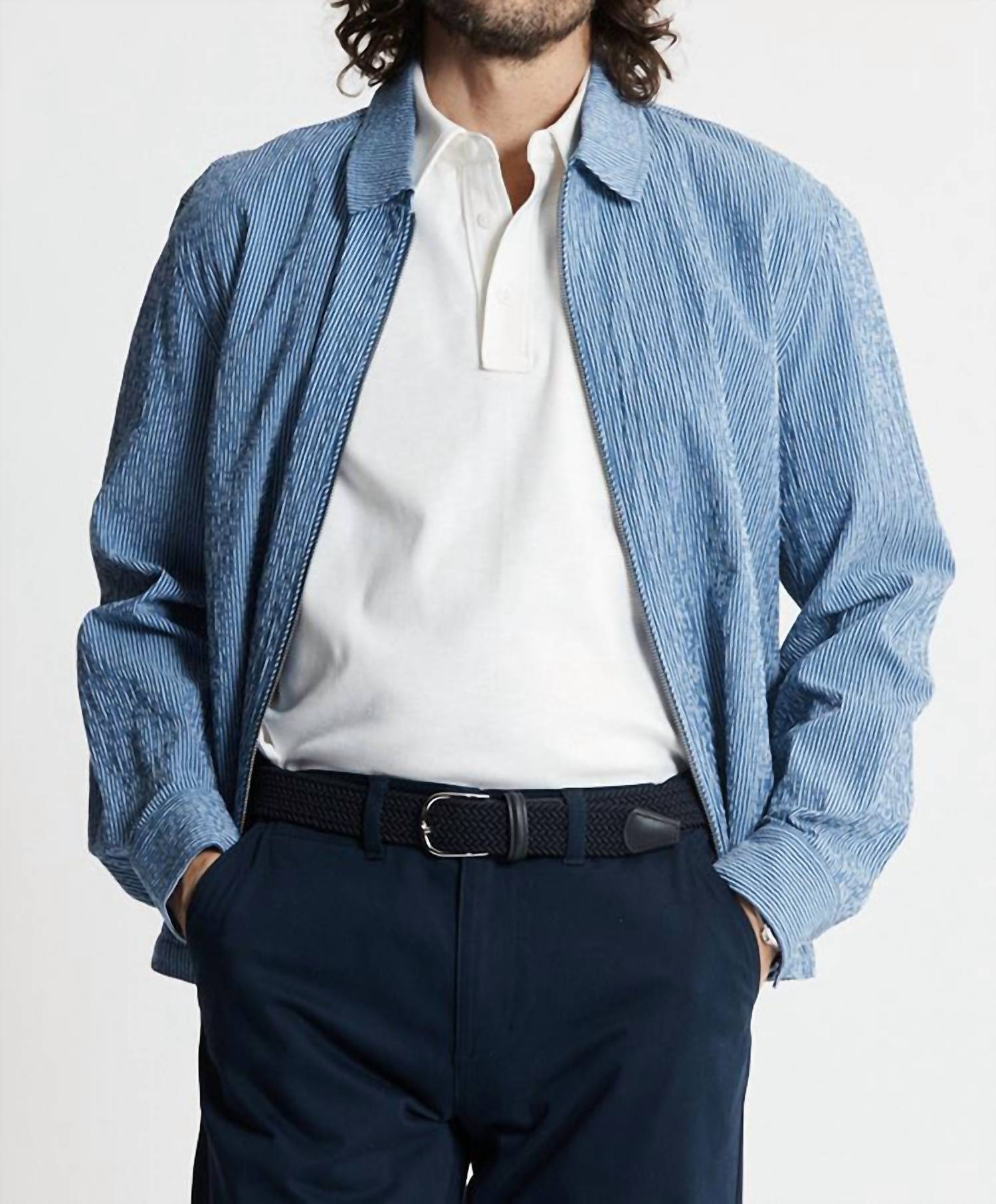 Jachs New York - Charles Seersucker Full Zip Jacket