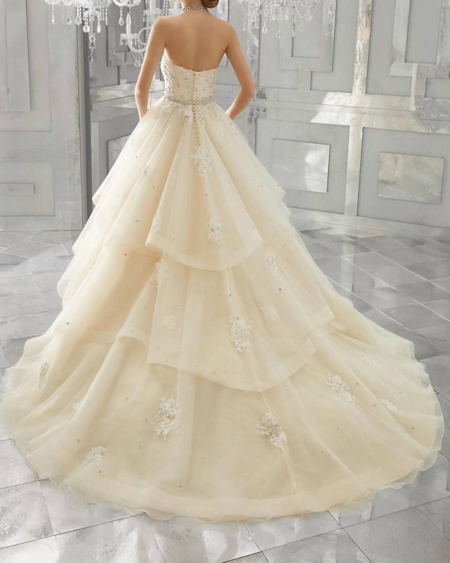 Morilee - Moira Diamante Beaded Gown