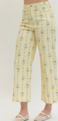 Entro - Floral Wide Leg Pants