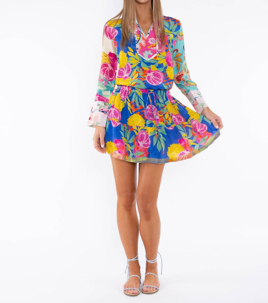 Taj By Sabrina Crippa - Istanbul Long Sleeves Pomegranate Top