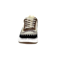 Renato Garini Women's Alexis Patchwork Sneaker in black grey brown - women's sneaker - view 4