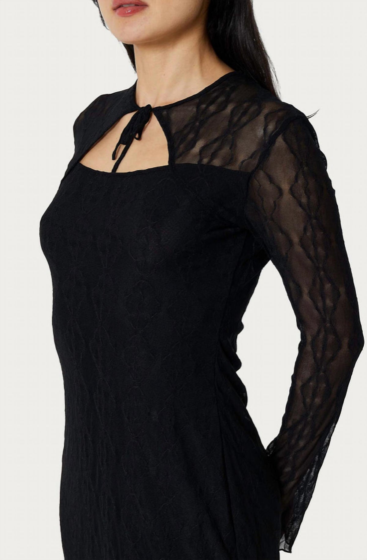 Find Me Now - Women's Mariposa Bow Mini Dress