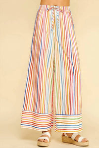 Pinch - Stripe Wide Leg Pants
