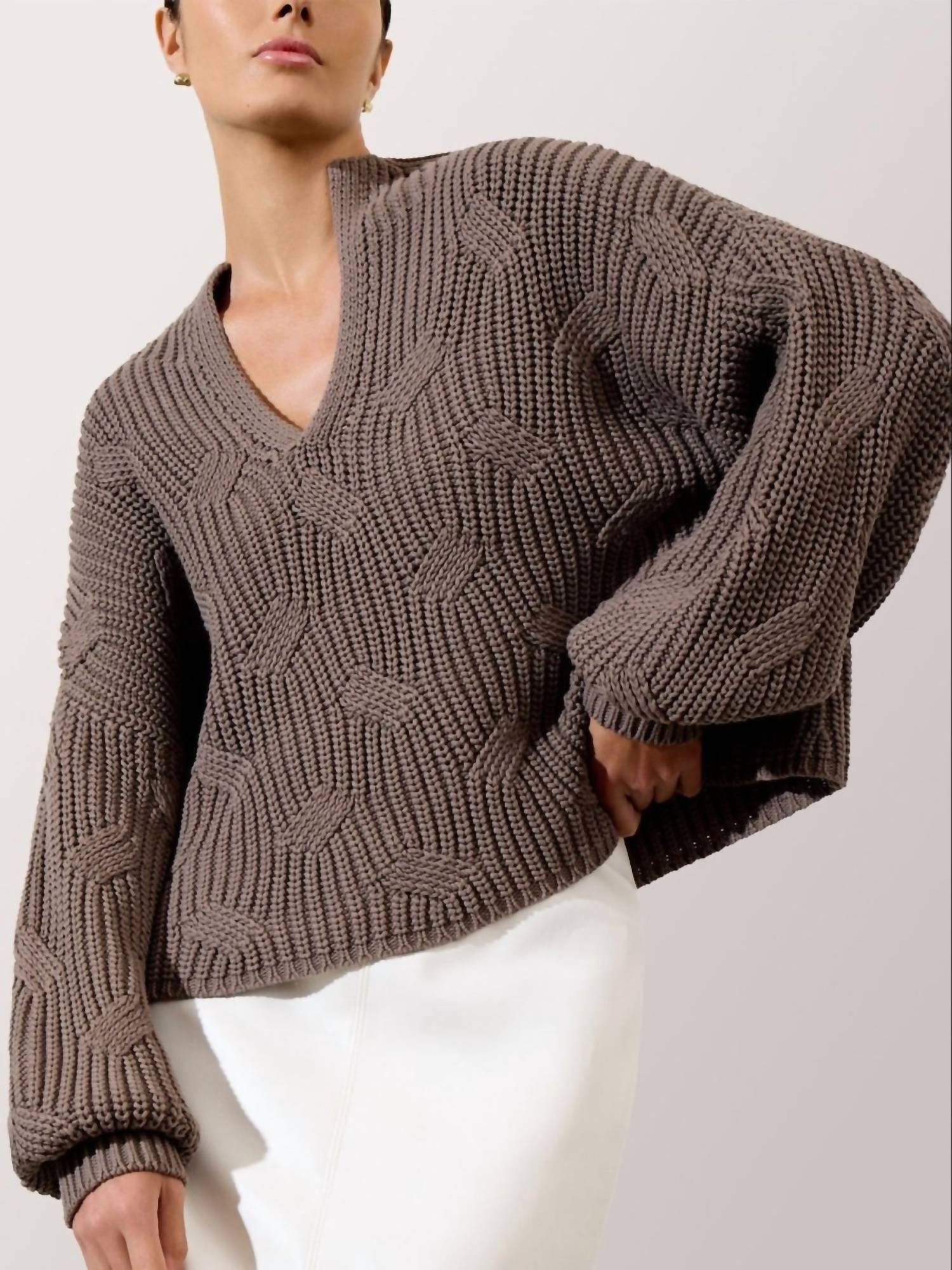 Brochu Walker - Grayson Cable Pullover Sweater