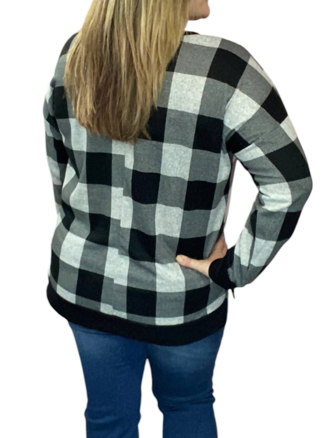 Honeyme - Plaid Weekender Top