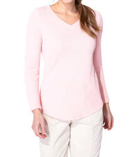 Escape By Habitat - Waffle Knit Hi Lo V Neck Top