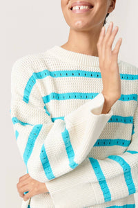 Soaked In Luxury - Ravalina Stripes Casual Fit Pullover