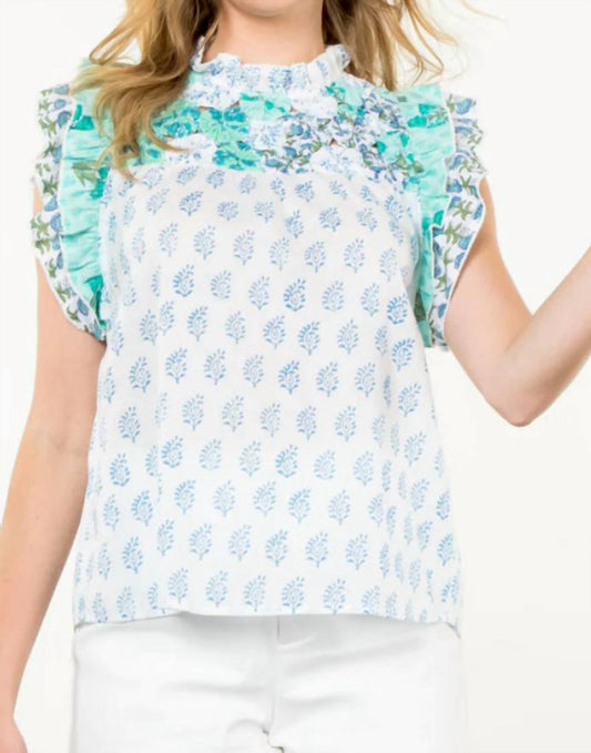 Thml - Flutter Sleeve Print Top
