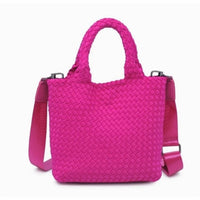 Sol And Selene - Women's Sky's The Limit Woven Small Neoprene Crossbody Tote Bag