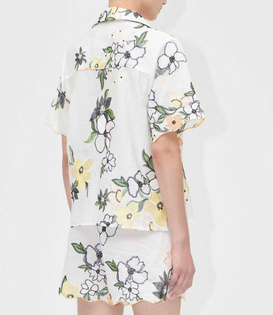 Stine Goya - Scalloped Short Sleeve Shirt
