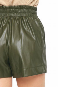 Entro - Katy Vegan Leather Shorts
