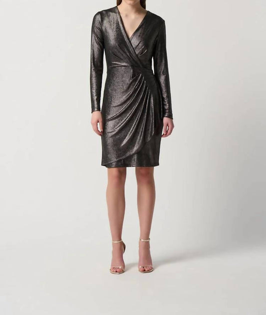 Joseph Ribkoff - Novelty Knit Long Sleeve Sheath Dress