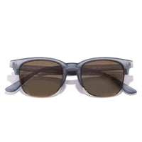 Sunski Women's Cambria Square Sunglasses in navy amber - women's accessory - detail view