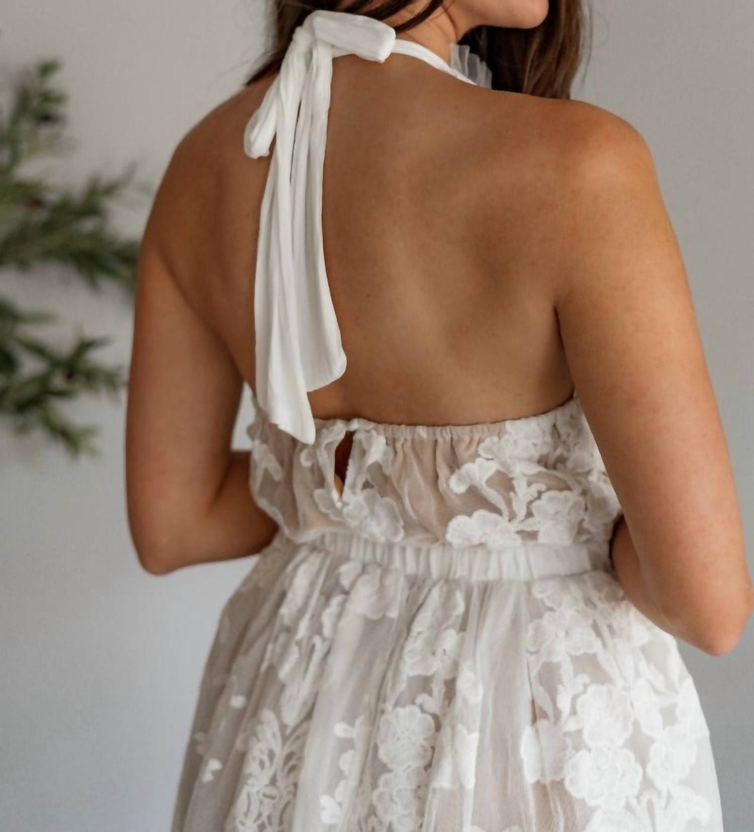A Father's Love Everlasting Love Mini Dress in cream - women's dress - view 6