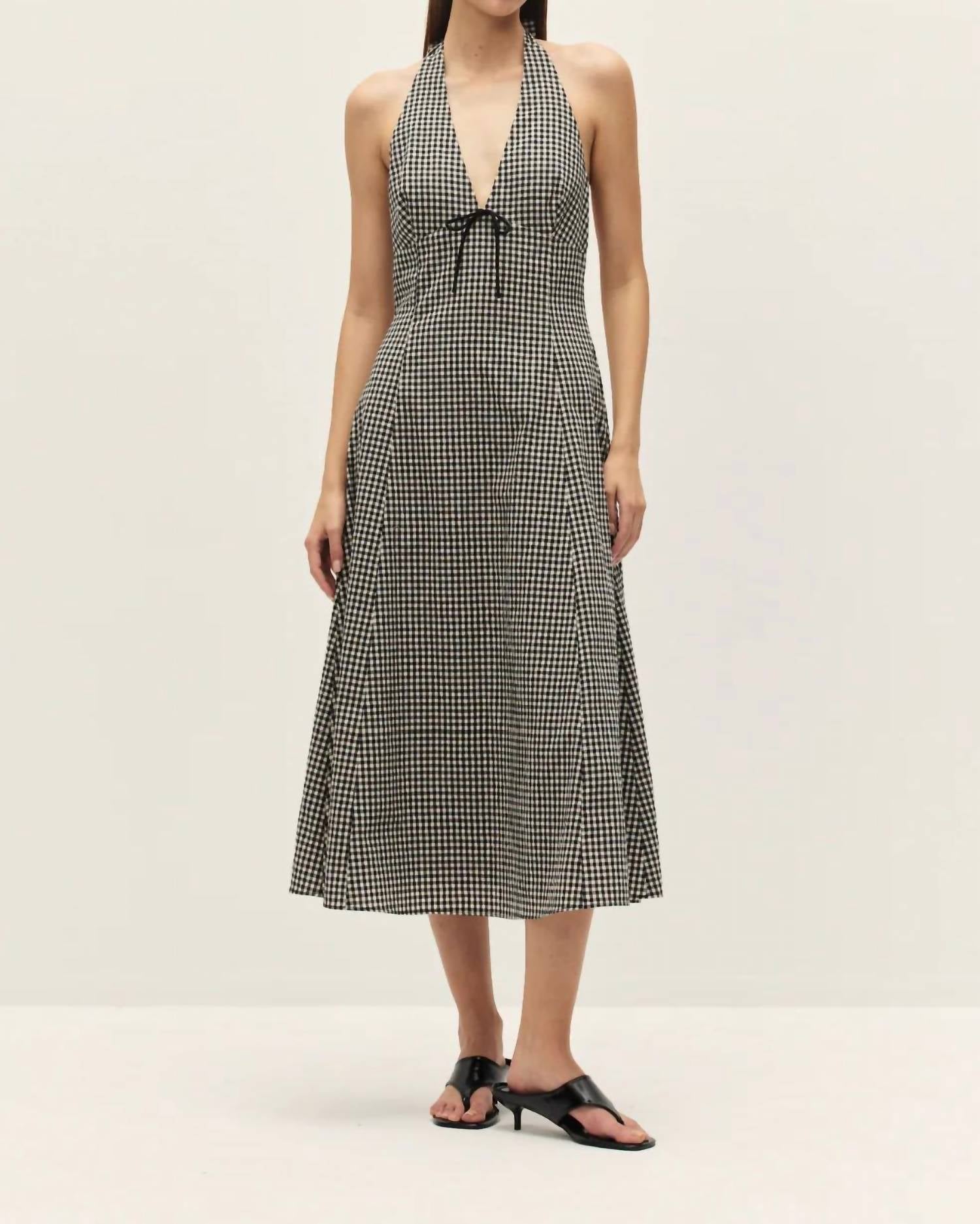 Elodie - Serena Halter Midi Dress