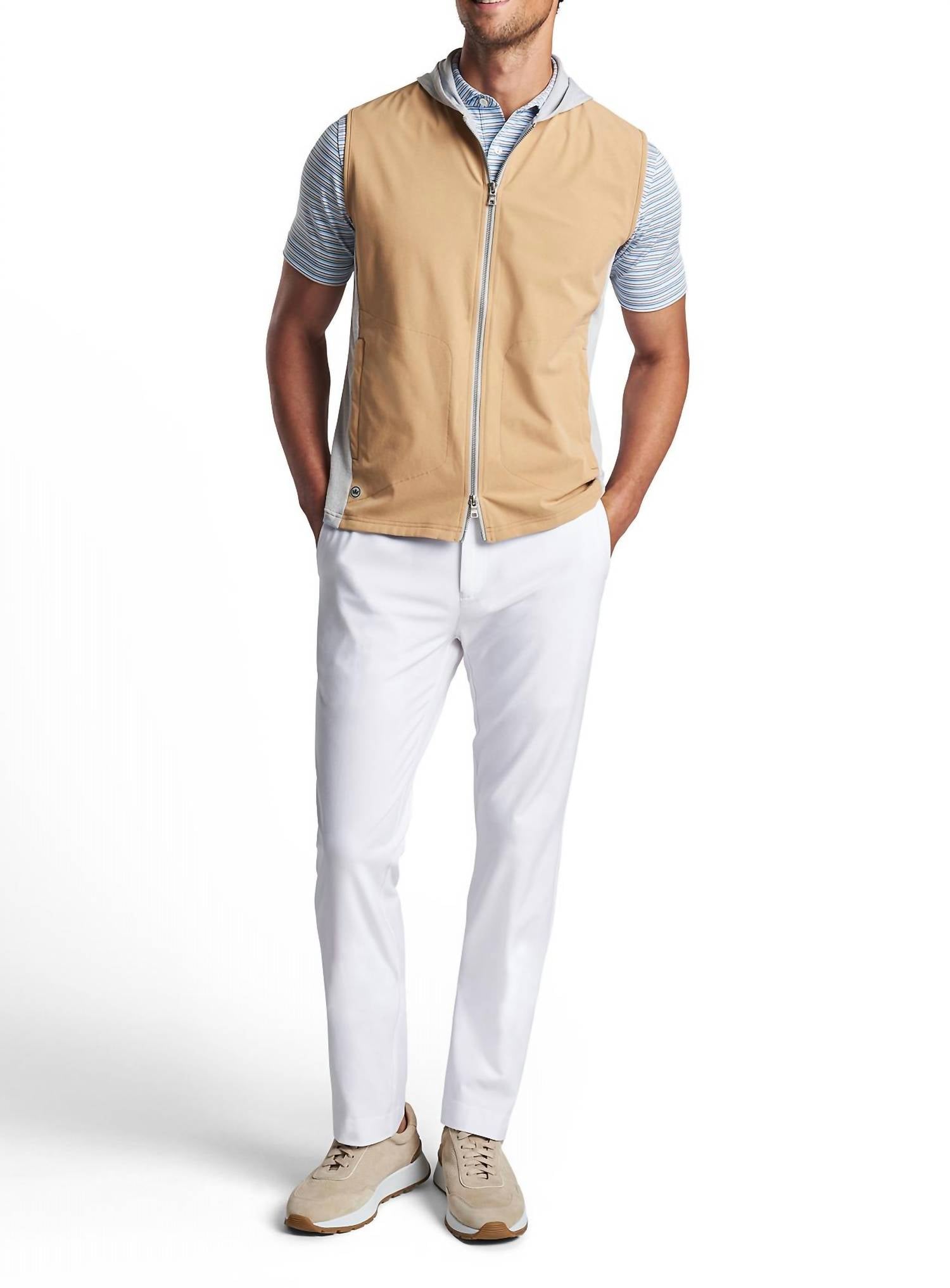 Peter Millar - Solstice Performance Hybird Full-zip Hoodie Vest