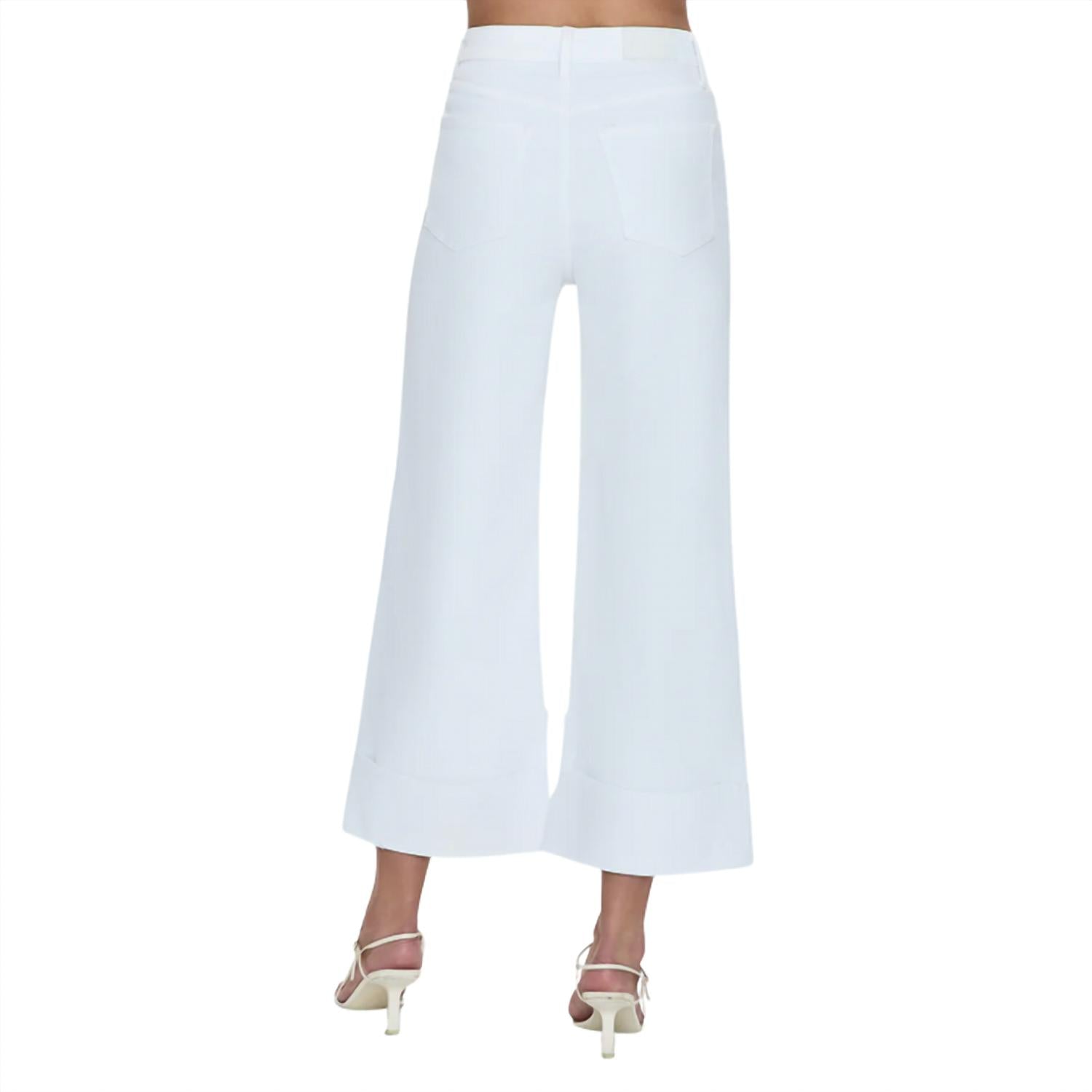 Pistola - Lana Crop Cuff High Rise Ultra Wide Leg Jean