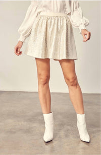 Mustard Seed - Sequin Skater Skirt