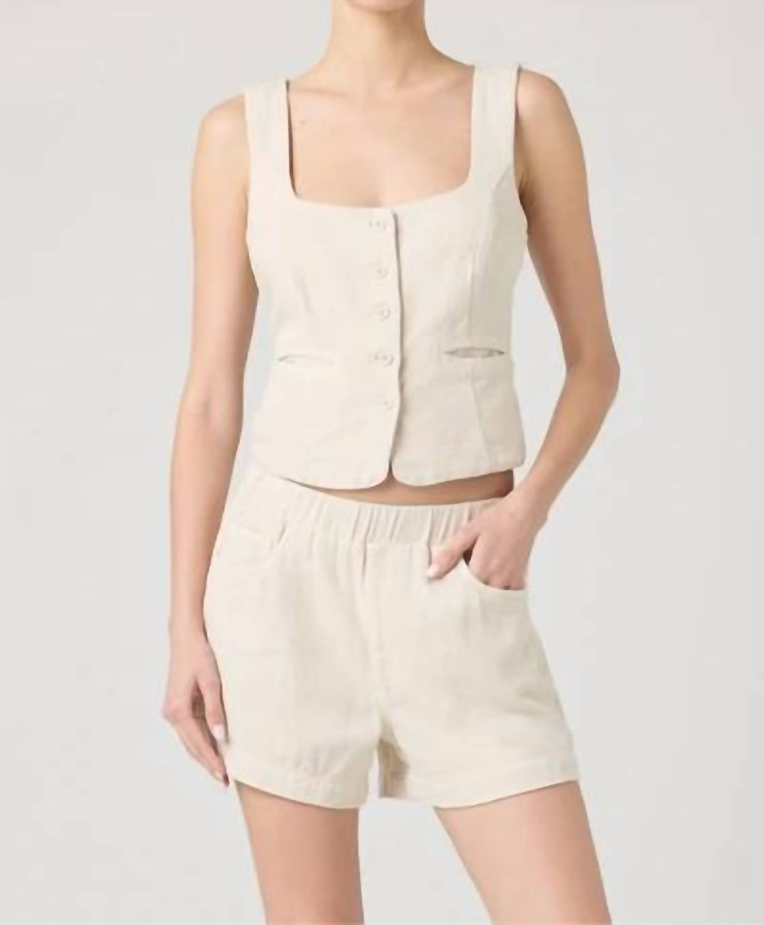 Blanknyc - Square Neck Button Down Vest