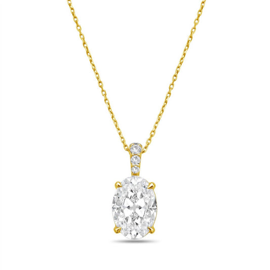 Diana M Jewels - Women's Lab Grown Diamond Solitaire Pendant Necklace