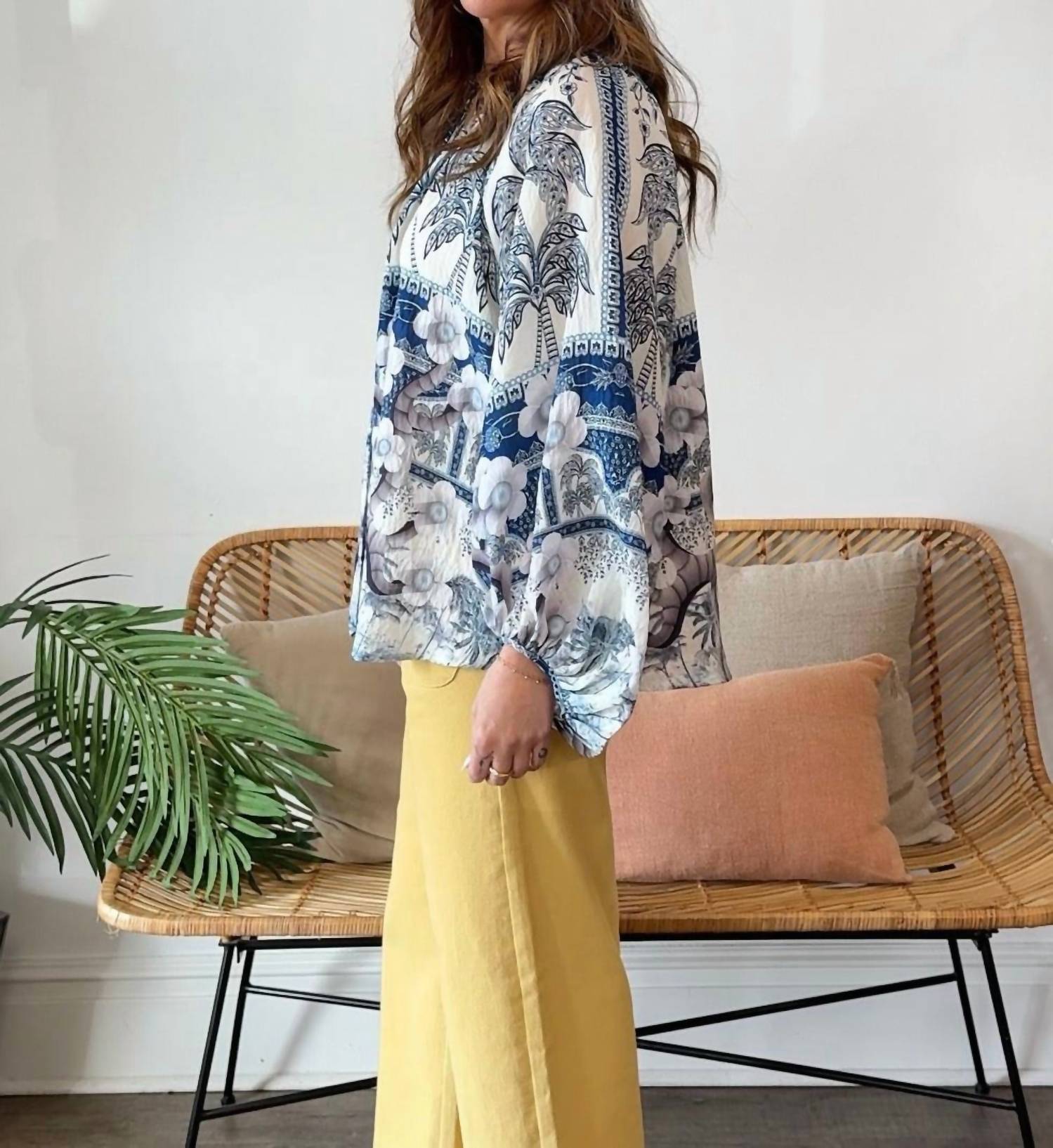 Entro - Chloe Balloon Sleeve Top