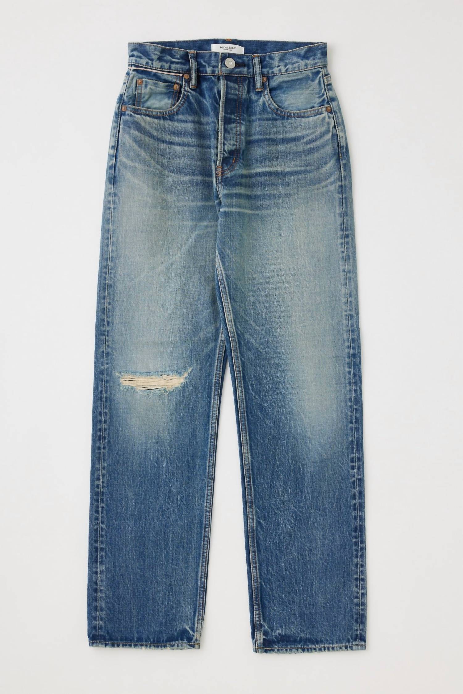 Moussy Mckellar Wide Straight Jeans in blue - women's jeans - view 4