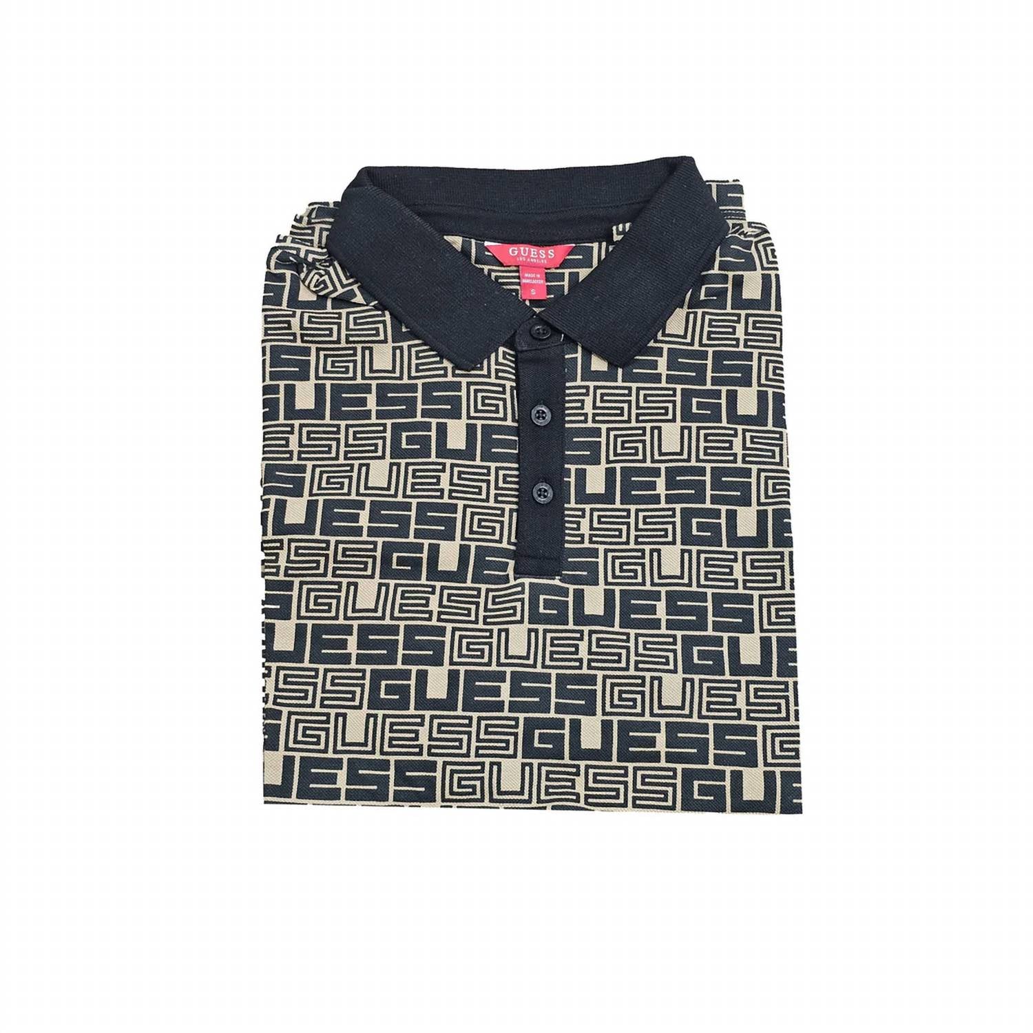 Guess - Tevor Pique Cotton Logo Polo T-shirt