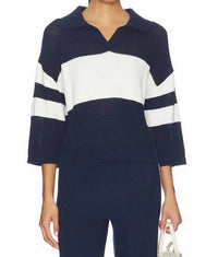 525 America - Zuri Johnny Collar Mesh Rugby Pullover