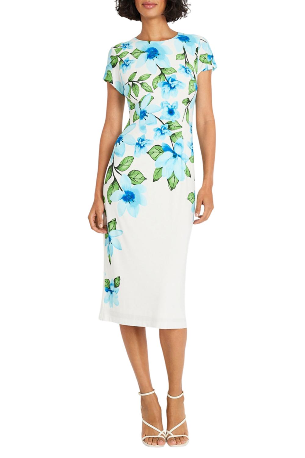Maggy London - Cap Sleeve Floral Sheath Dress