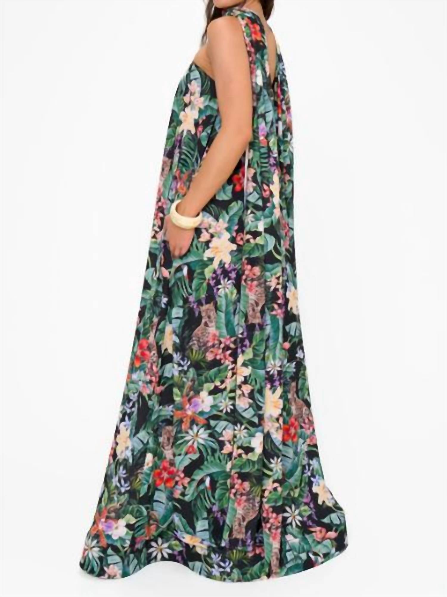 Show Me Your Mumu Women's Tinsley Tube Dress in jungle mirage - women's dress - alternate view