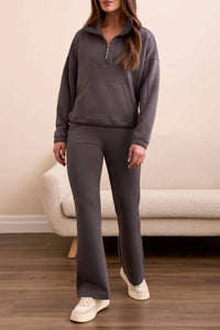 Tribal - Laurel Long Sleeve Mock Neck Top With Zipper