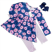 Pete + Lucy - Girls Neon Garden Pant Set