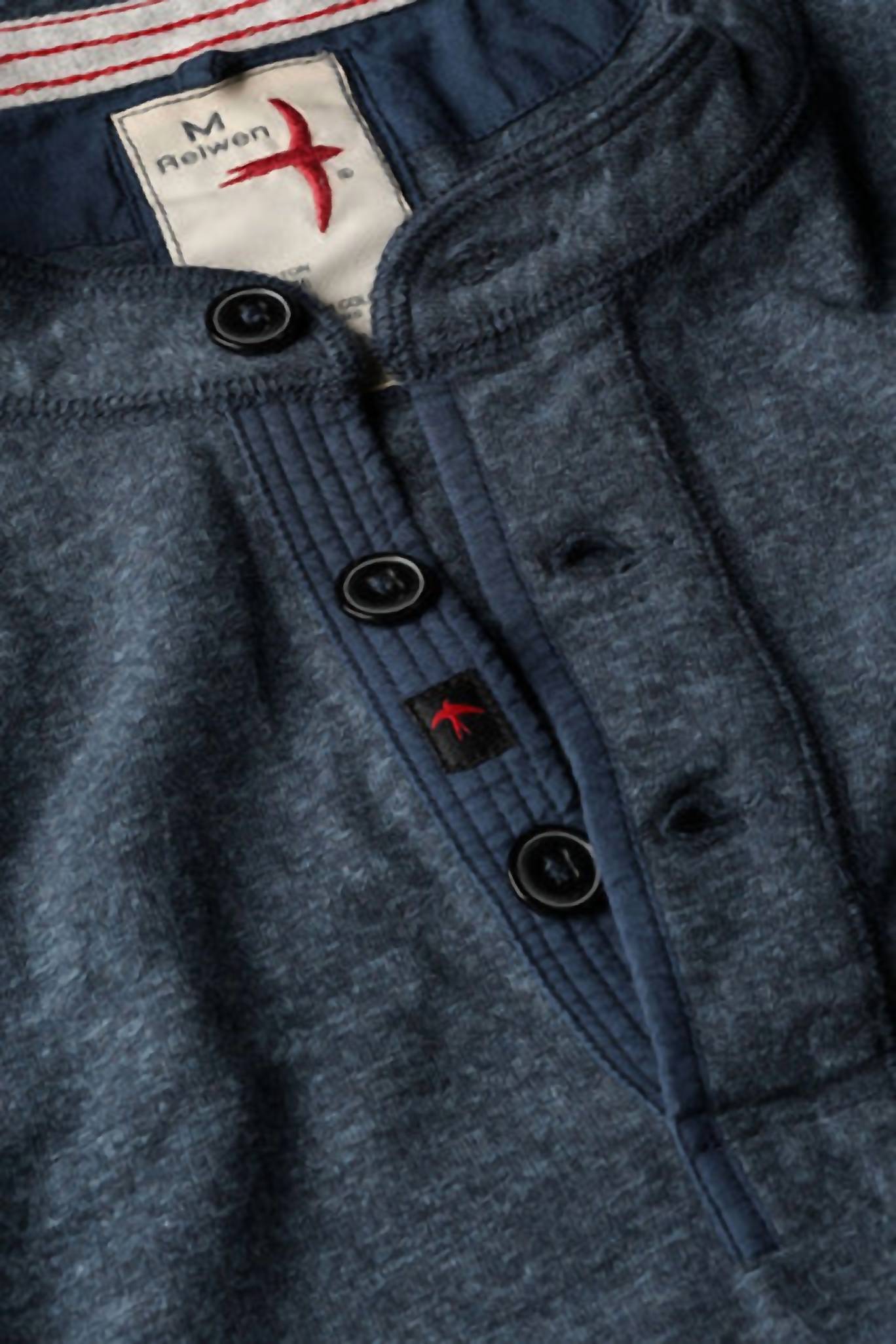 Relwen - Men's Ringspun Henley Top