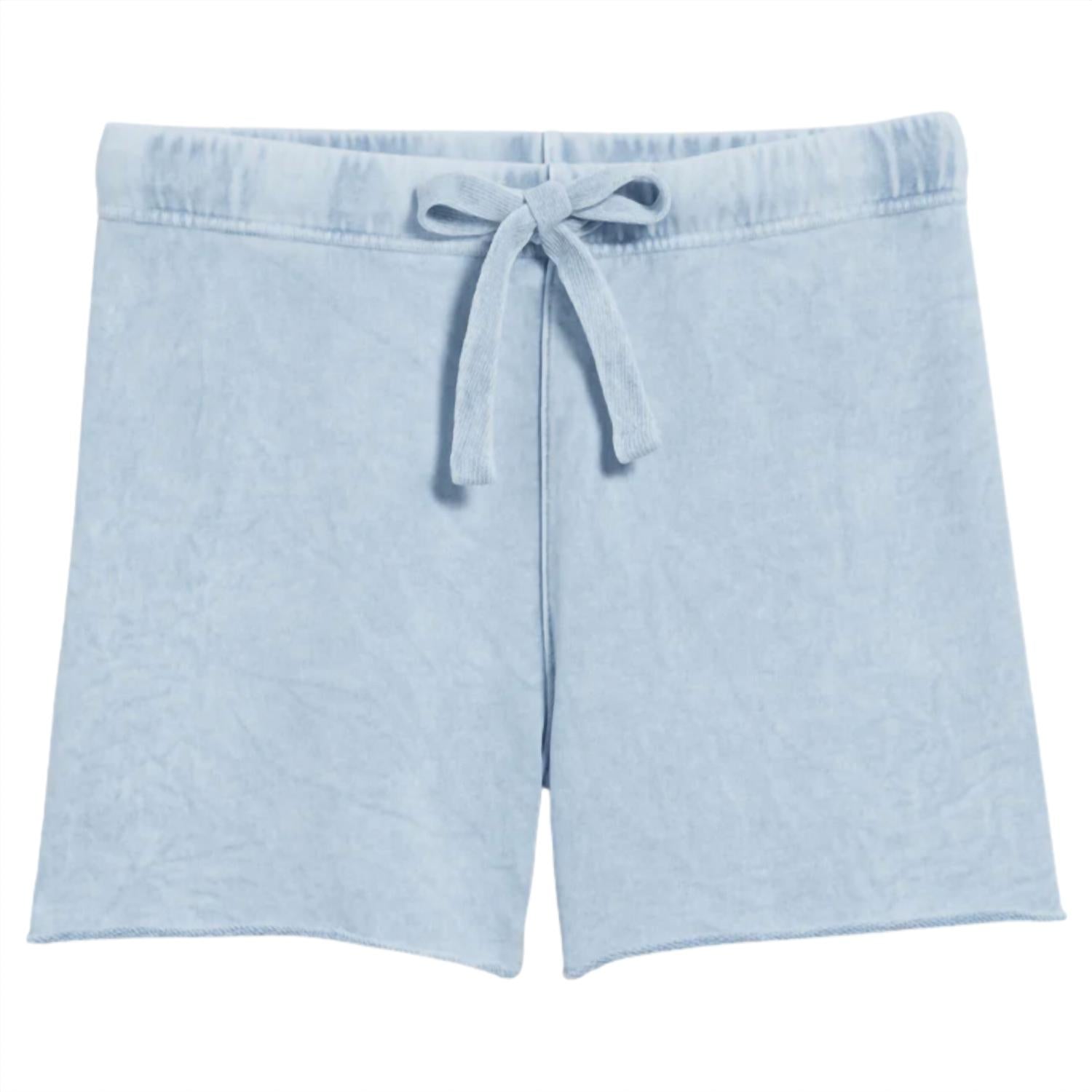 Frank & Eileen Pearl Fleece Cotton Shorts in blue - women's shorts - view 4