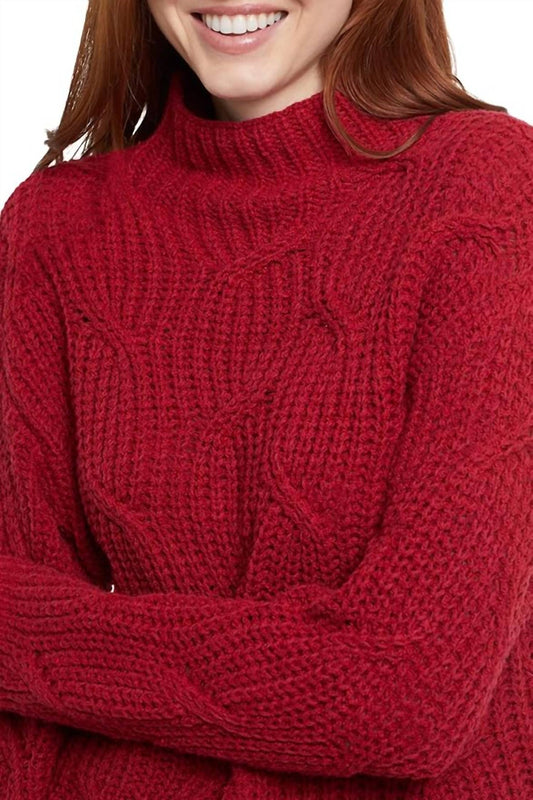 Tribal - Mock Neck Boucle Sweater