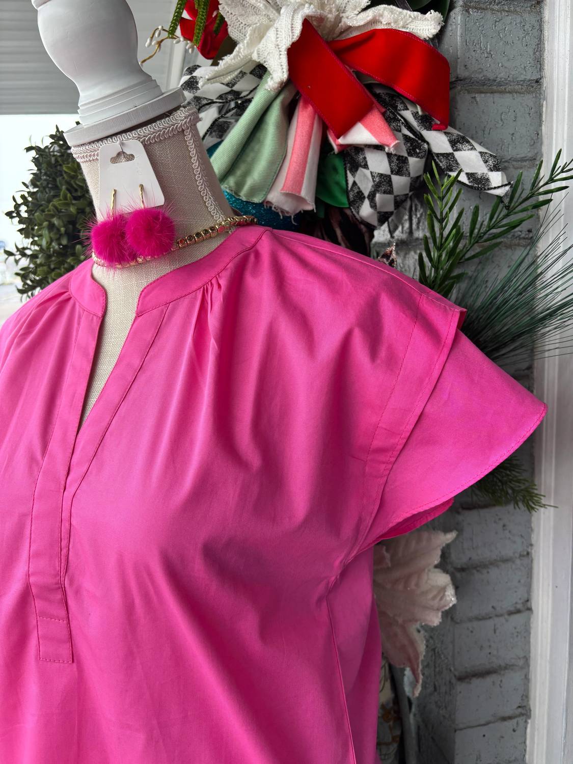 Maude Vivante - Quinn Flutter Cap Sleeve Top