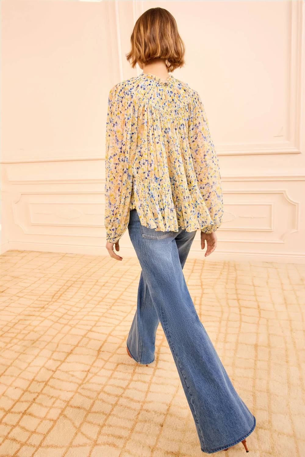 Ulla Johnson - Leandra Long Sleeve Silk Blouse