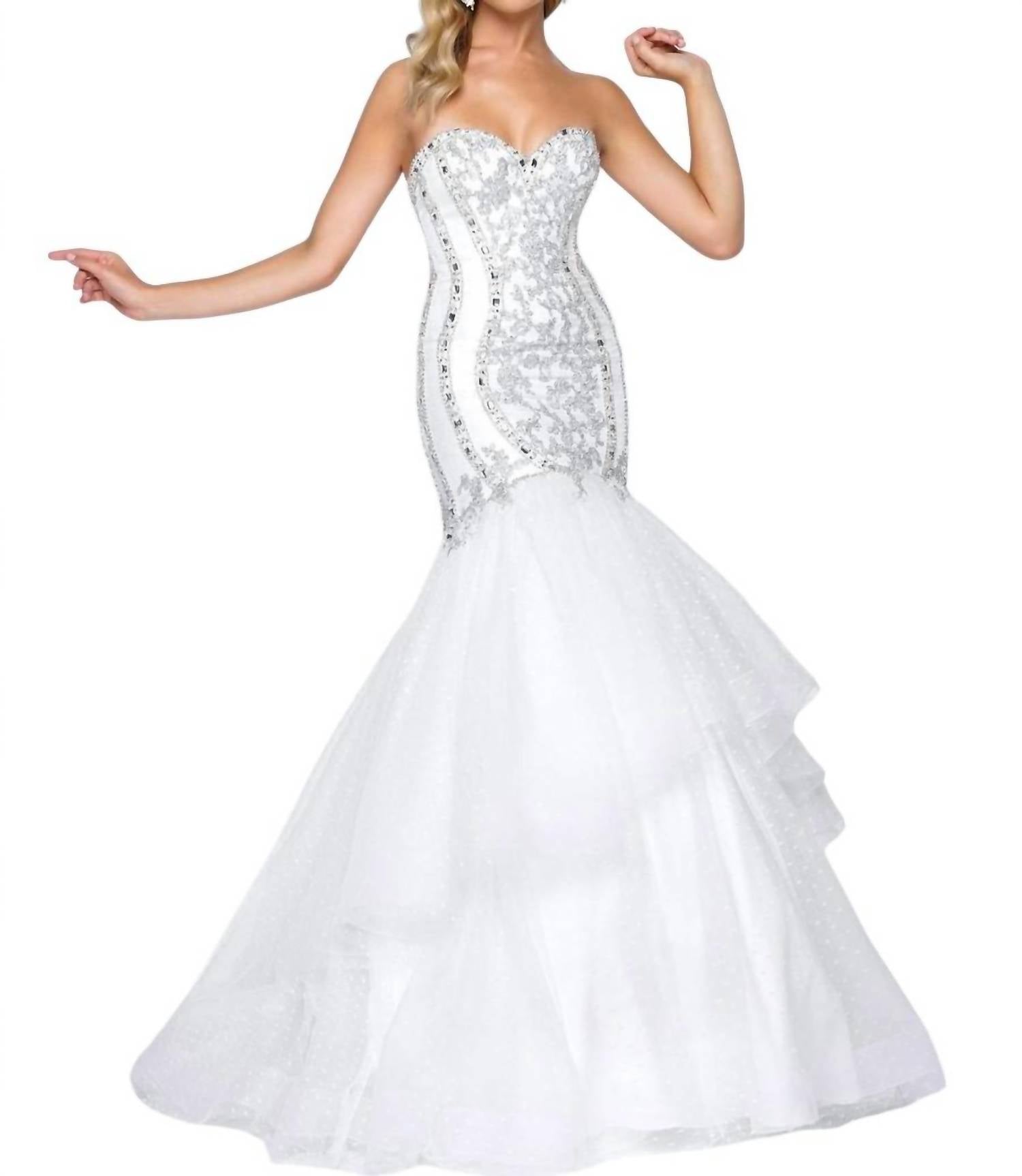 Mac Duggal - Strapless Mermaid Prom Dress