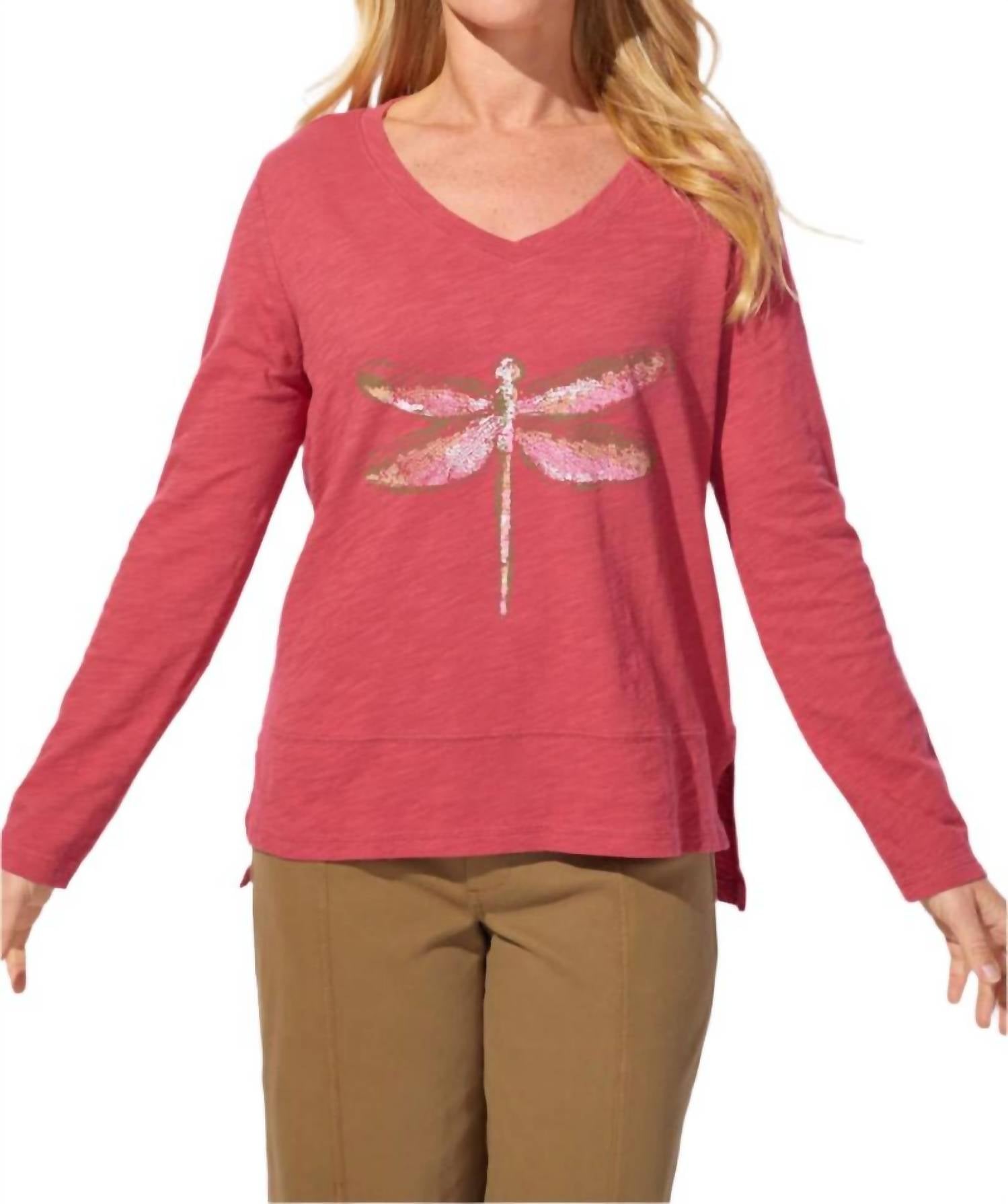 Escape By Habitat - Dragonfly V-neck Tee
