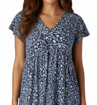 Keren Hart - V-neck Floral Mini Dress