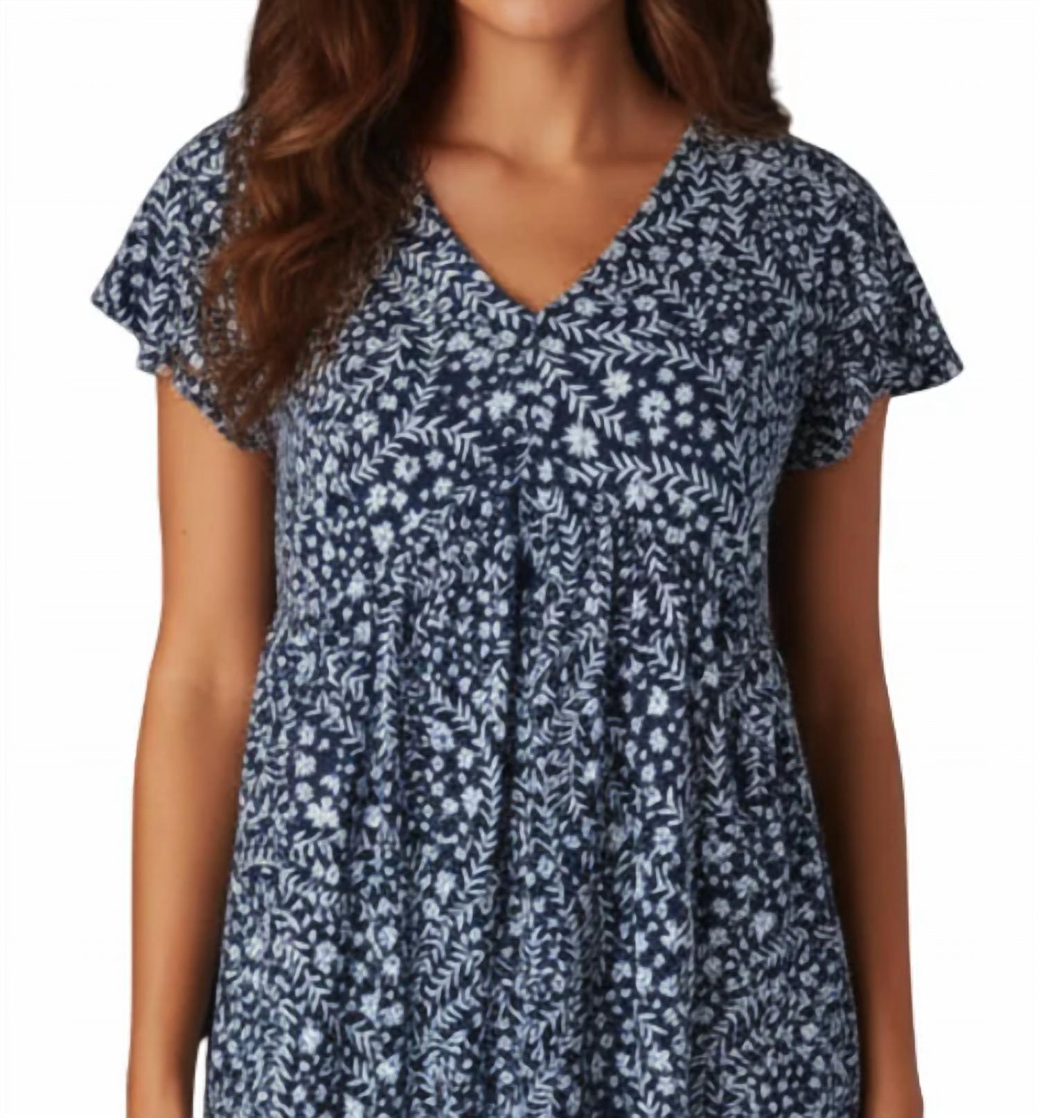 Keren Hart - V-neck Floral Mini Dress