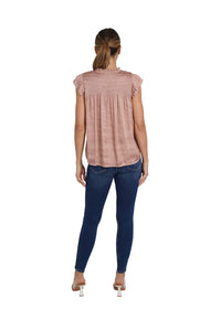 Love Token - Agatha Ruffle Sleeve Top