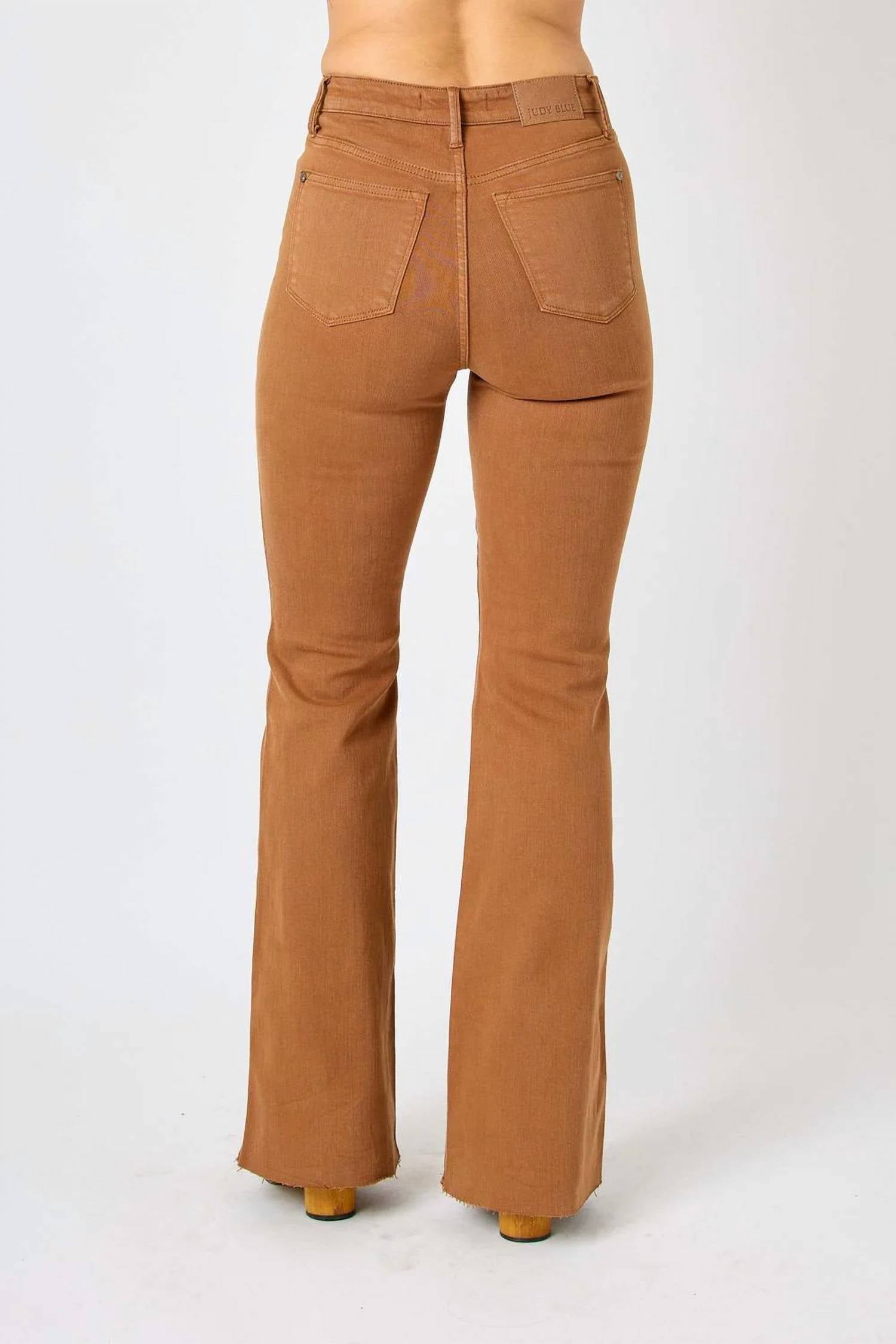 Judy Blue - High Waist Tummy Control Garment Dyed Flare Jeans