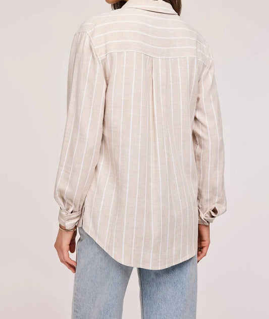 Gentle Fawn - Women's Linen Stripe Top
