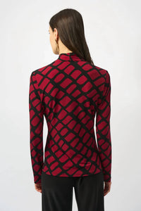 Joseph Ribkoff - V-neck Faux Wrap Top